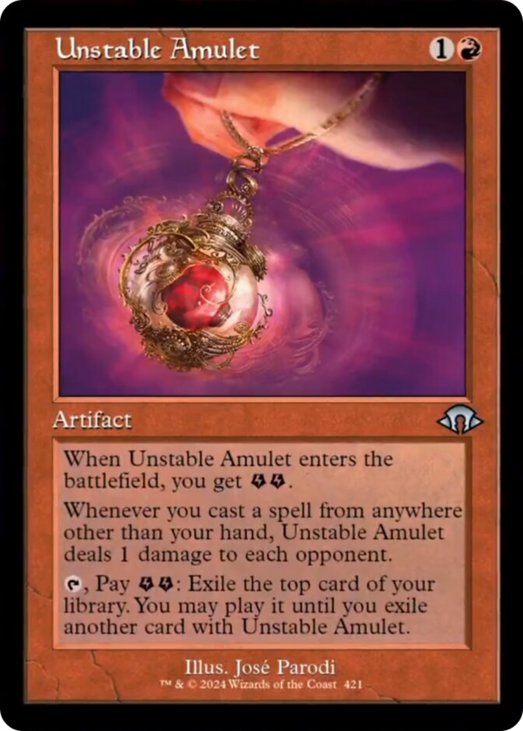 Unstable Amulet (Retro) [Modern Horizons 3] | Shuffle n Cut Hobbies & Games