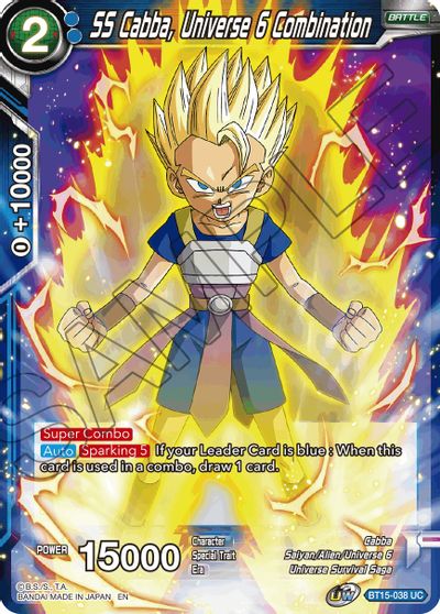 SS Cabba, Universe 6 Combination (BT15-038) [Saiyan Showdown] | Shuffle n Cut Hobbies & Games