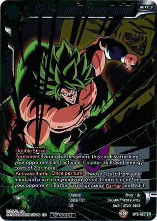 Broly, Limits Transcended (Event Pack 3 - 2019) (BT6-060_PR) [Promotion Cards] | Shuffle n Cut Hobbies & Games