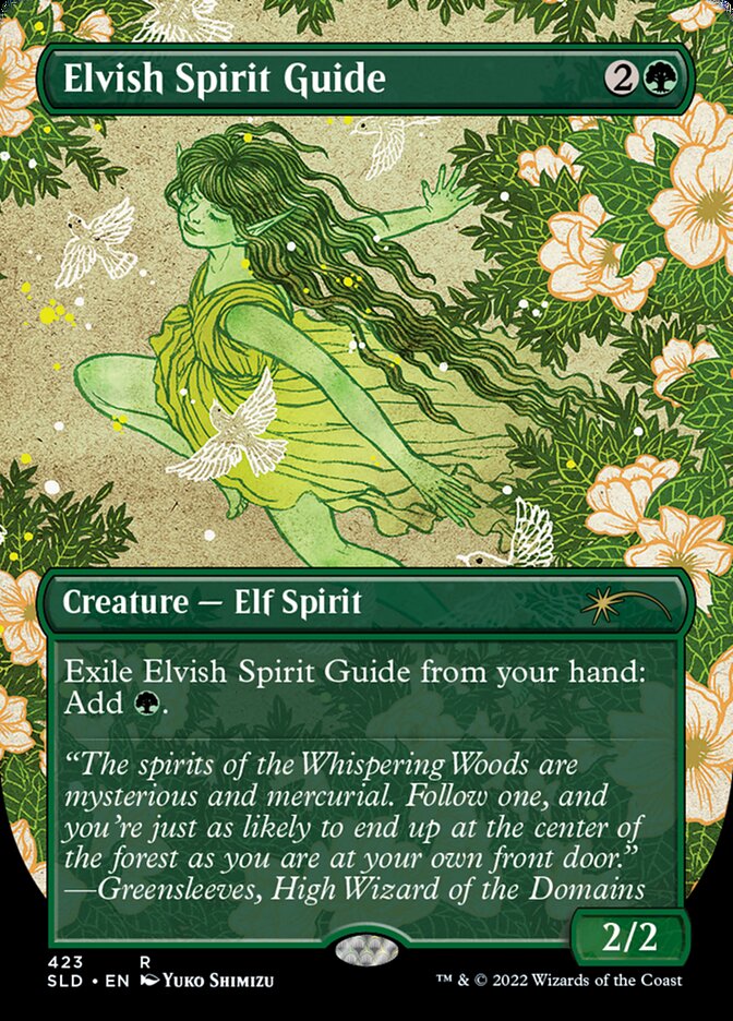 Elvish Spirit Guide (Borderless) [Secret Lair Drop Series] | Shuffle n Cut Hobbies & Games