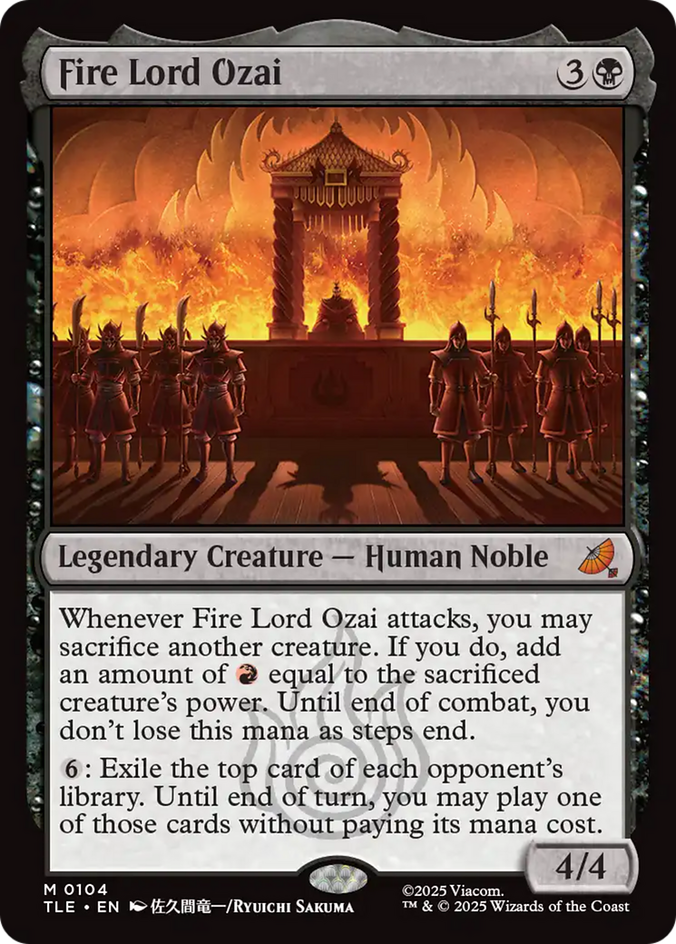 Fire Lord Ozai [Avatar: The Last Airbender: Eternal-Legal] | Shuffle n Cut Hobbies & Games