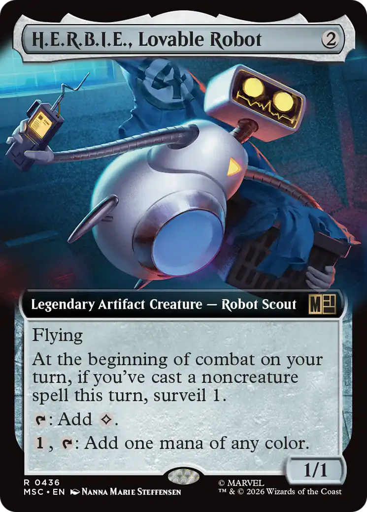 H.E.R.B.I.E., Lovable Robot (Extended Art) [Marvel Super Heroes Commander] | Shuffle n Cut Hobbies & Games
