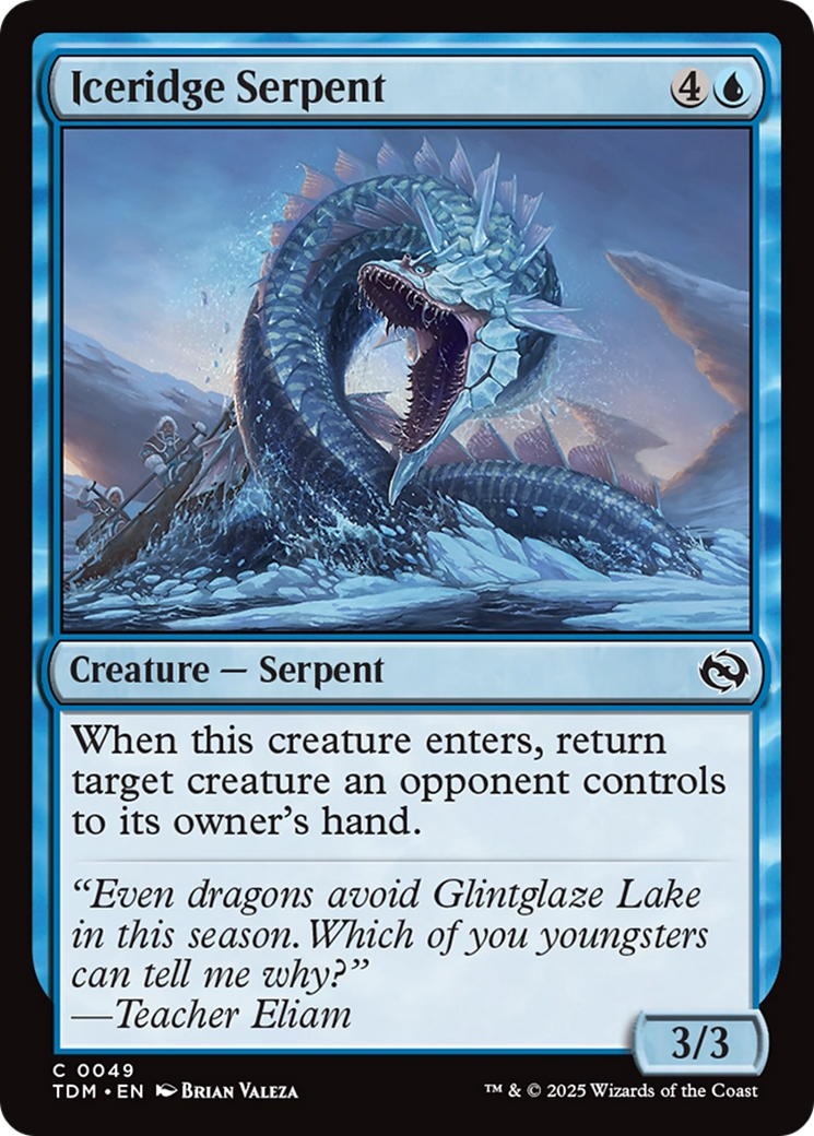 Iceridge Serpent [Tarkir: Dragonstorm] | Shuffle n Cut Hobbies & Games