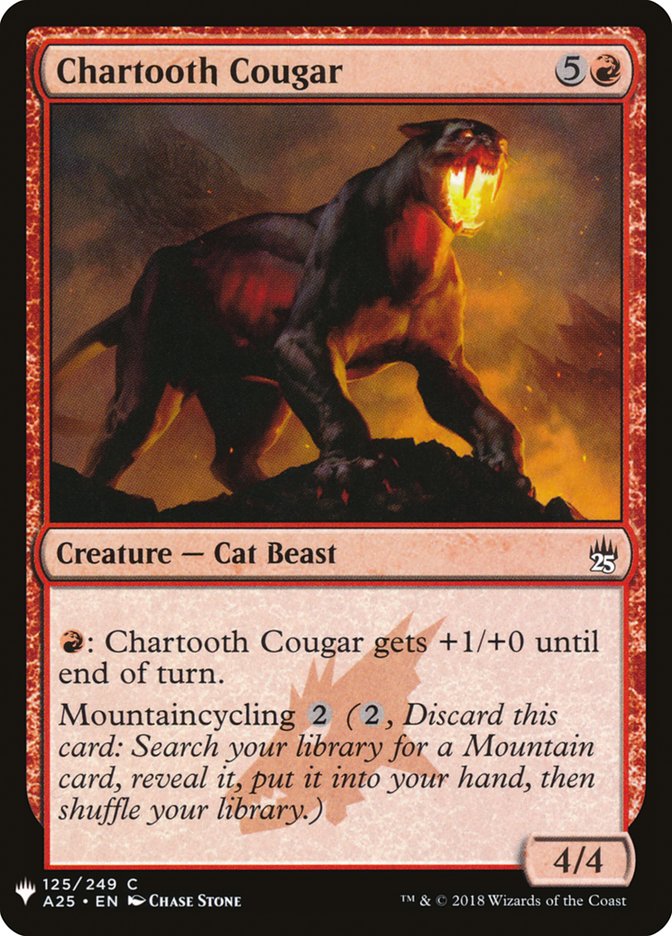 Chartooth Cougar [Mystery Booster] | Shuffle n Cut Hobbies & Games