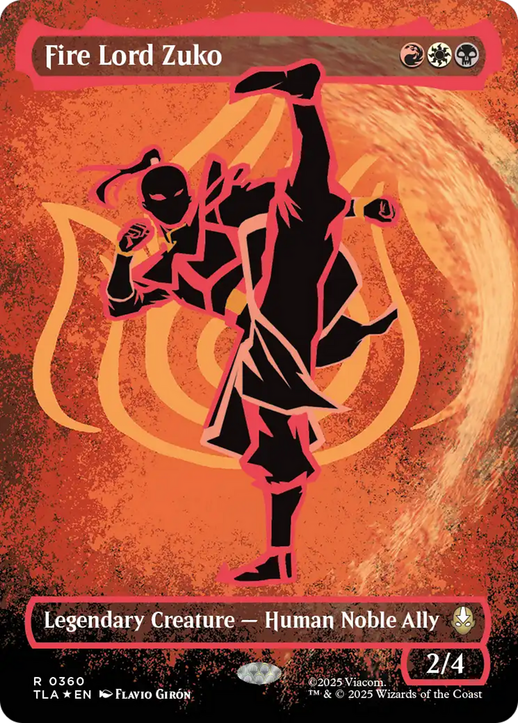 Fire Lord Zuko (Borderless Battle Pose) [Avatar: The Last Airbender] | Shuffle n Cut Hobbies & Games