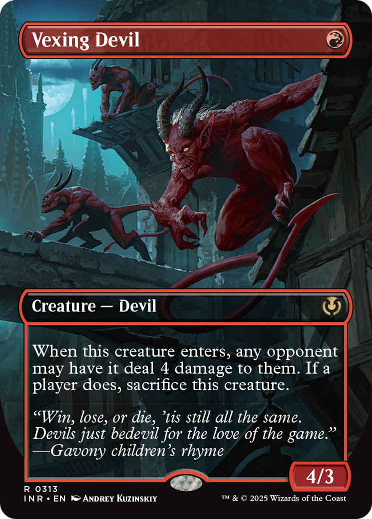 Vexing Devil (Borderless) [Innistrad Remastered] | Shuffle n Cut Hobbies & Games
