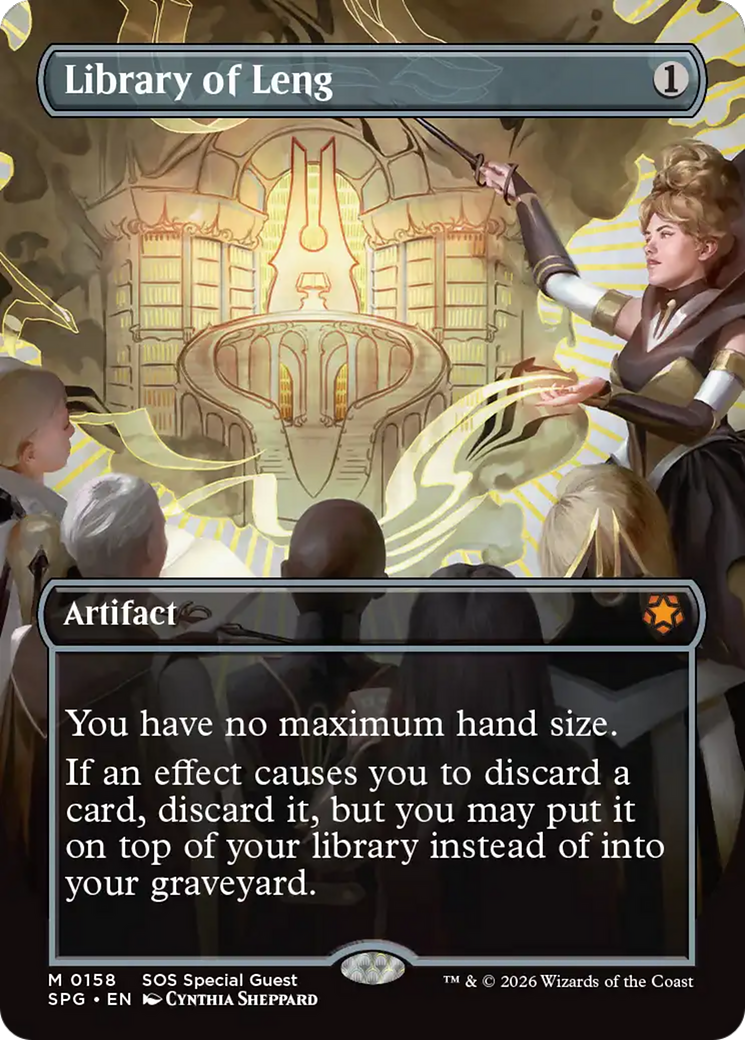 Library of Leng (Borderless) [Secrets of Strixhaven Special Guests] | Shuffle n Cut Hobbies & Games