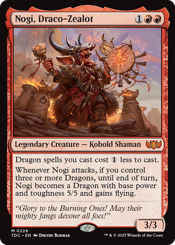 Nogi, Draco-Zealot [Tarkir: Dragonstorm Commander] | Shuffle n Cut Hobbies & Games