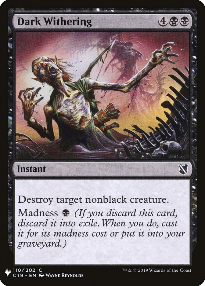 Dark Withering [Mystery Booster] | Shuffle n Cut Hobbies & Games