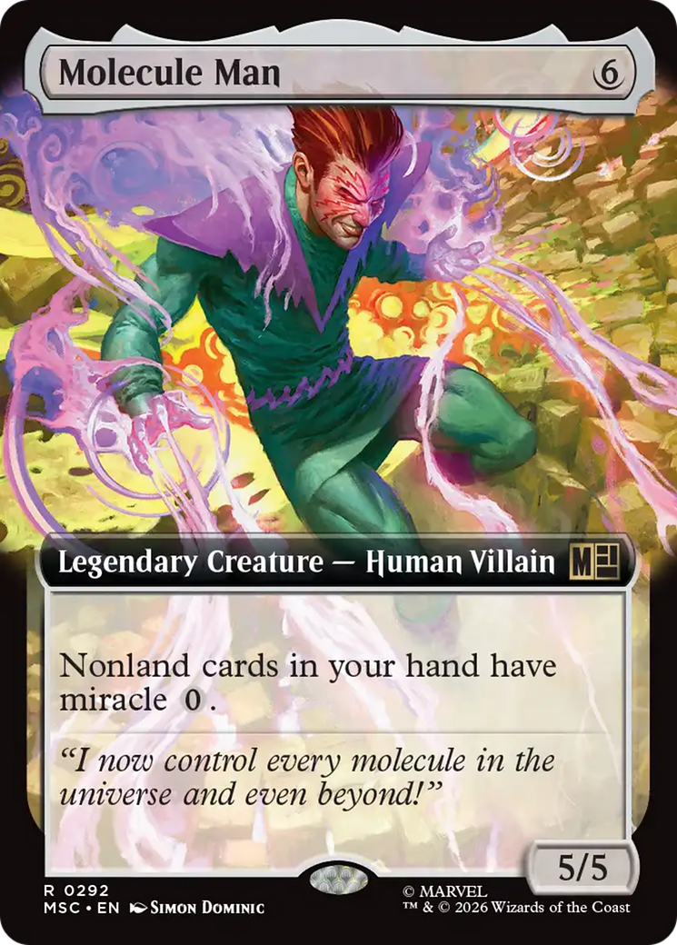 Molecule Man (Extended Art) [Marvel Super Heroes Commander] | Shuffle n Cut Hobbies & Games