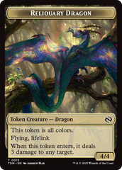 Reliquary Dragon // Dragon (0011) Double-Sided Token [Tarkir: Dragonstorm Tokens] | Shuffle n Cut Hobbies & Games