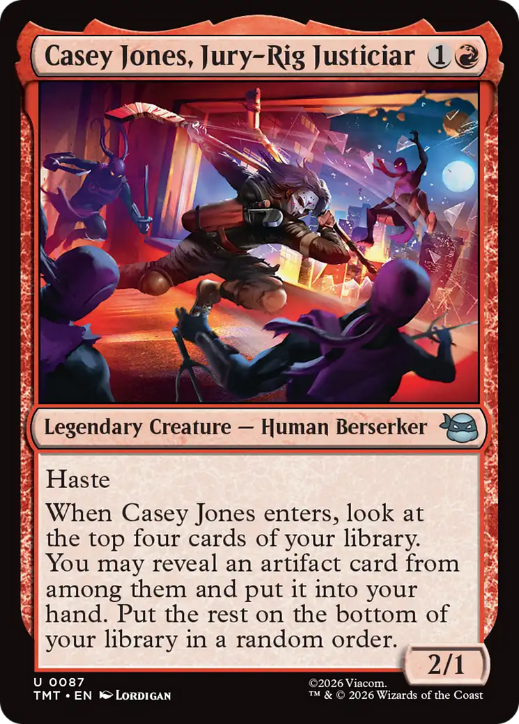 Casey Jones, Jury-Rig Justiciar [Teenage Mutant Ninja Turtles] | Shuffle n Cut Hobbies & Games