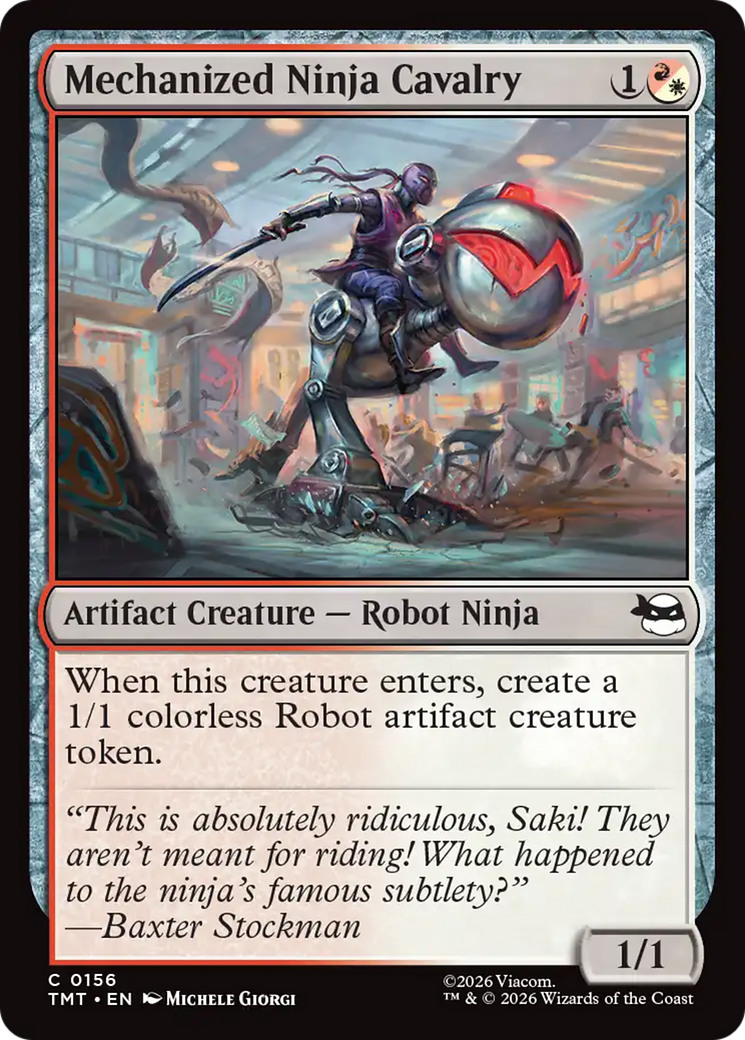 Mechanized Ninja Cavalry [Teenage Mutant Ninja Turtles] | Shuffle n Cut Hobbies & Games