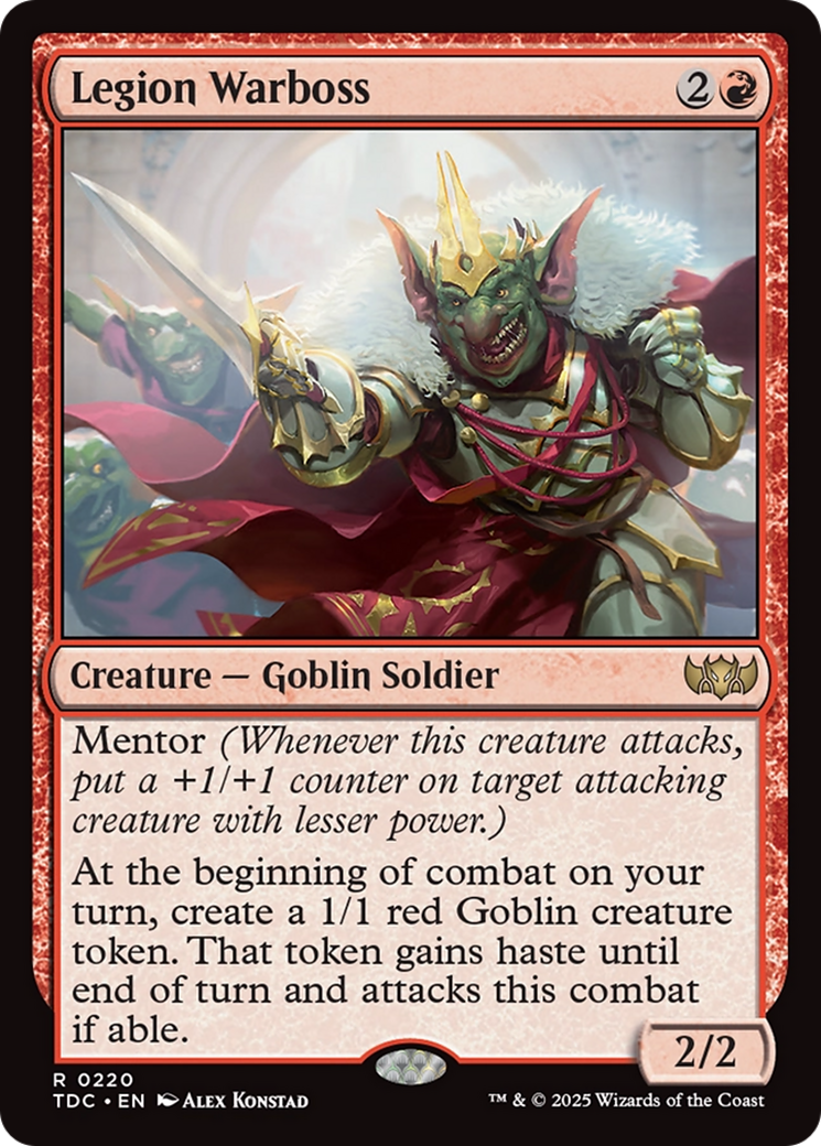 Legion Warboss [Tarkir: Dragonstorm Commander] | Shuffle n Cut Hobbies & Games