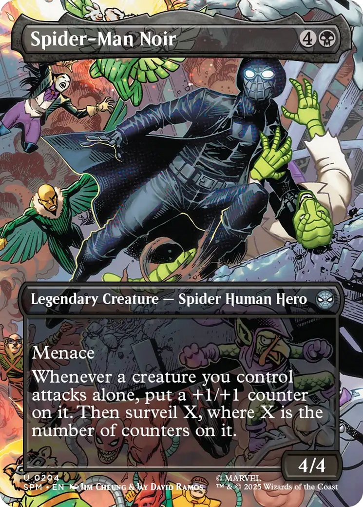 Spider-Man Noir (Borderless) [Marvel's Spider-Man] | Shuffle n Cut Hobbies & Games