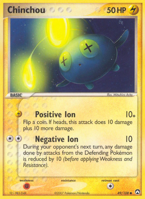 Chinchou (49/108) [EX: Power Keepers] | Shuffle n Cut Hobbies & Games