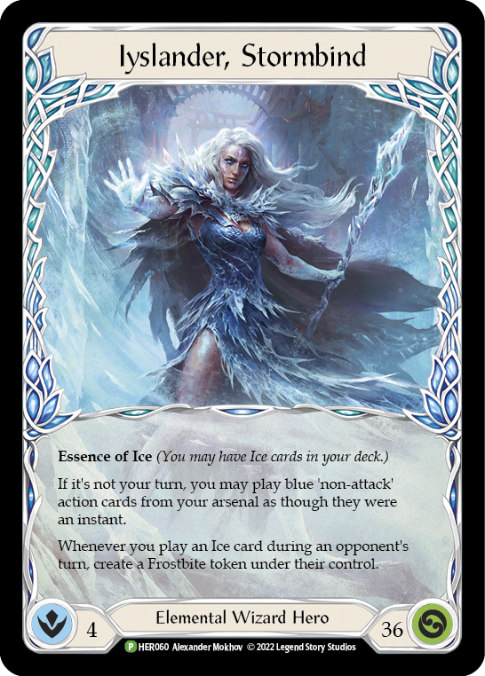 Iyslander, Stormbind [HER060] (Promo)  Cold Foil | Shuffle n Cut Hobbies & Games