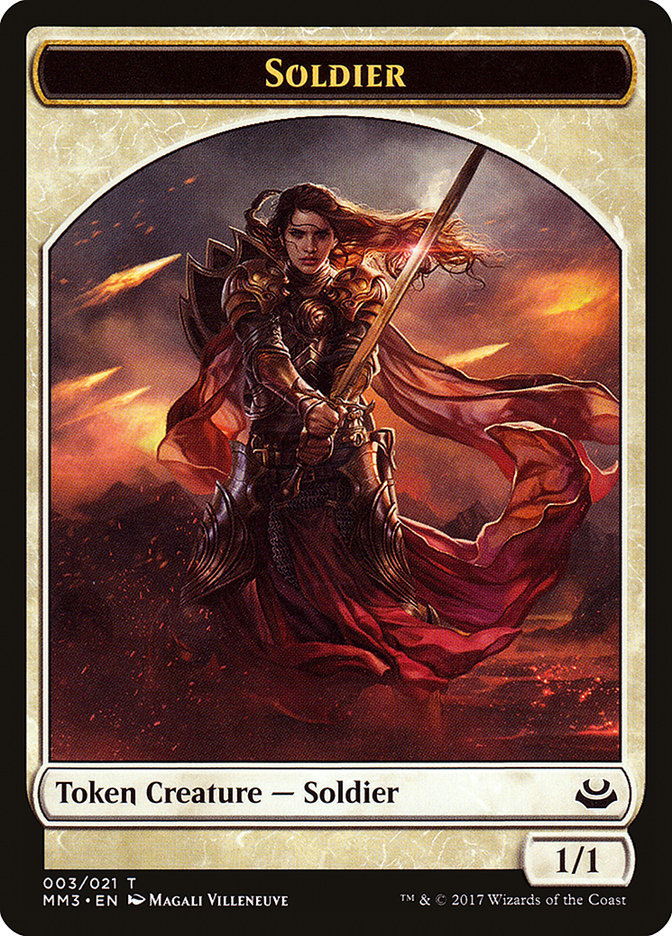 Soldier Token (003/021) [Modern Masters 2017 Tokens] | Shuffle n Cut Hobbies & Games