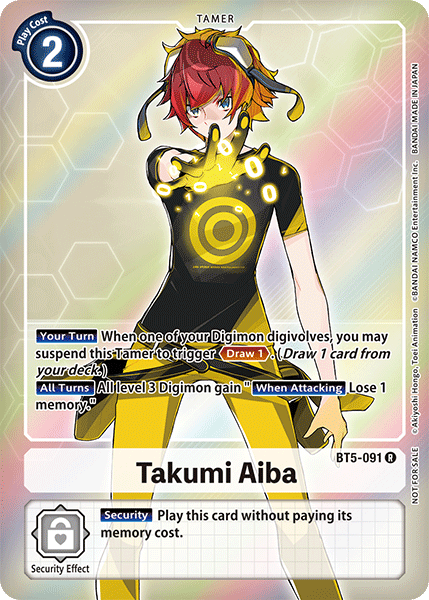 Takumi Aiba [BT5-091] (Buy-A-Box Promo) [Battle of Omni Promos] | Shuffle n Cut Hobbies & Games