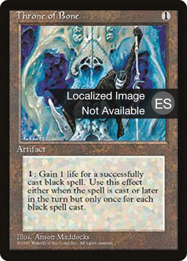 Throne of Bone [Fourth Edition Foreign Black Border] | Shuffle n Cut Hobbies & Games