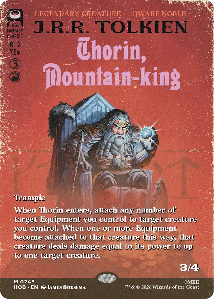 Thorin, Mountain-king (Borderless) [The Hobbit] | Shuffle n Cut Hobbies & Games
