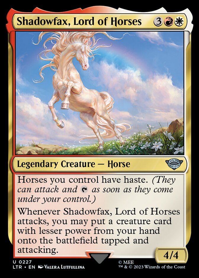 Shadowfax, Lord of Horses [The Lord of the Rings: Tales of Middle-Earth] | Shuffle n Cut Hobbies & Games