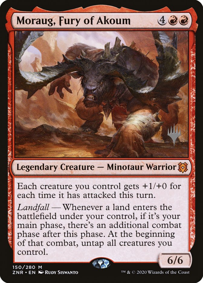 Moraug, Fury of Akoum (Promo Pack) [Zendikar Rising Promos] | Shuffle n Cut Hobbies & Games