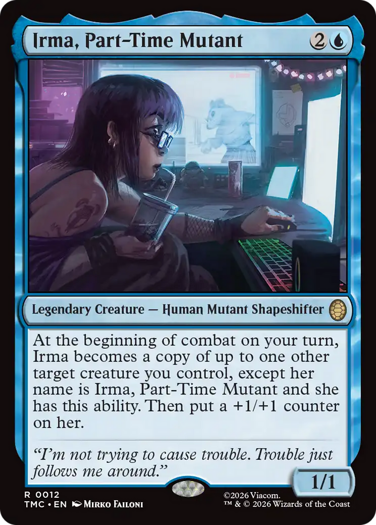 Irma, Part-Time Mutant [Teenage Mutant Ninja Turtles Commander] | Shuffle n Cut Hobbies & Games