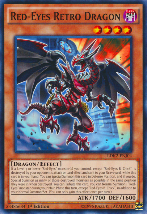 Red-Eyes Retro Dragon [LDK2-ENJ04] Common | Shuffle n Cut Hobbies & Games