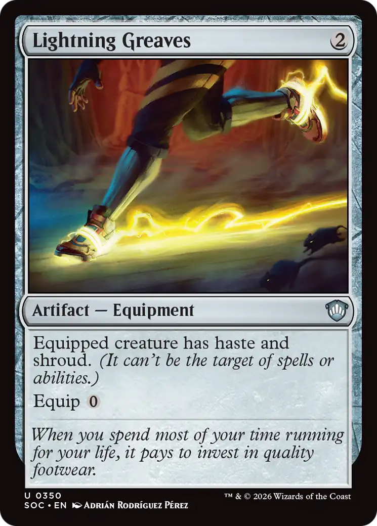 Lightning Greaves [Secrets of Strixhaven Commander] | Shuffle n Cut Hobbies & Games