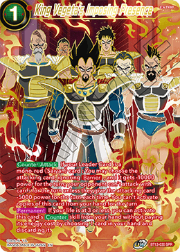 King Vegeta's Imposing Presence (SPR) (BT13-030) [Supreme Rivalry] | Shuffle n Cut Hobbies & Games