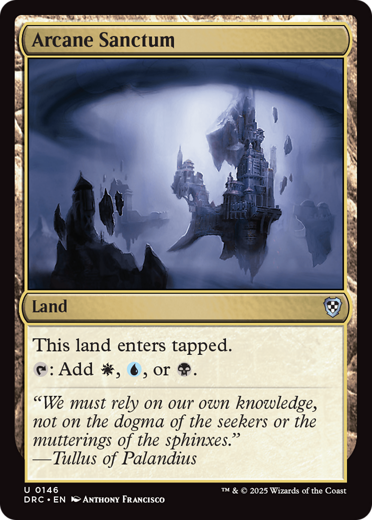 Arcane Sanctum [Aetherdrift Commander] | Shuffle n Cut Hobbies & Games