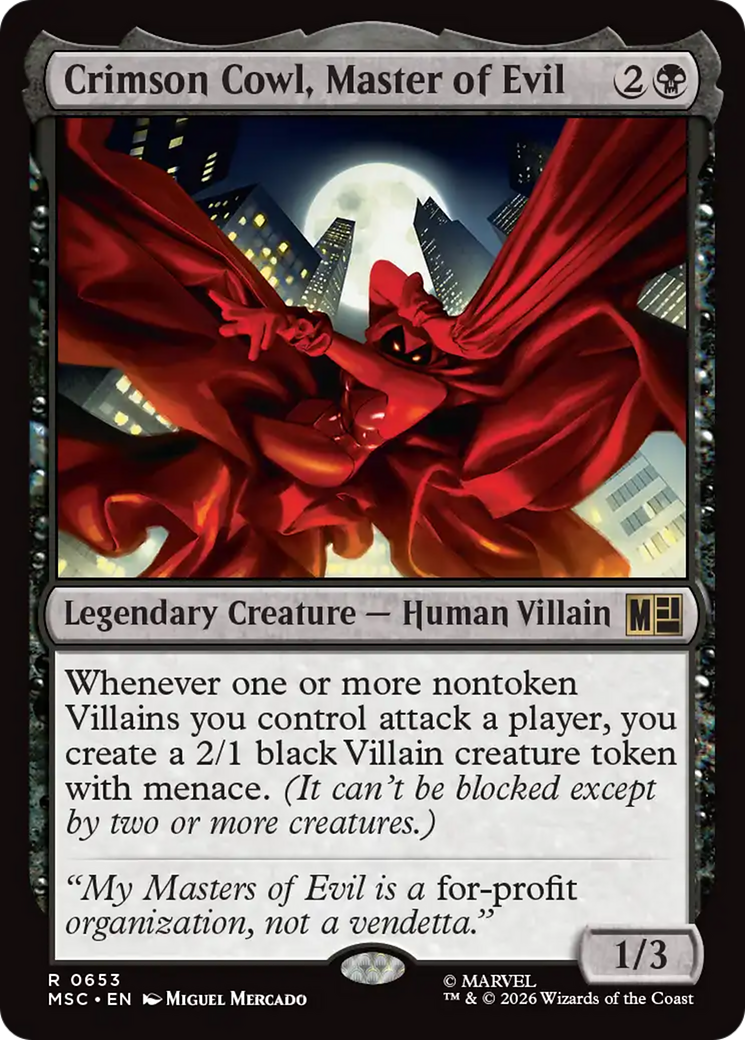 Crimson Cowl, Master of Evil [Marvel Super Heroes Commander] | Shuffle n Cut Hobbies & Games