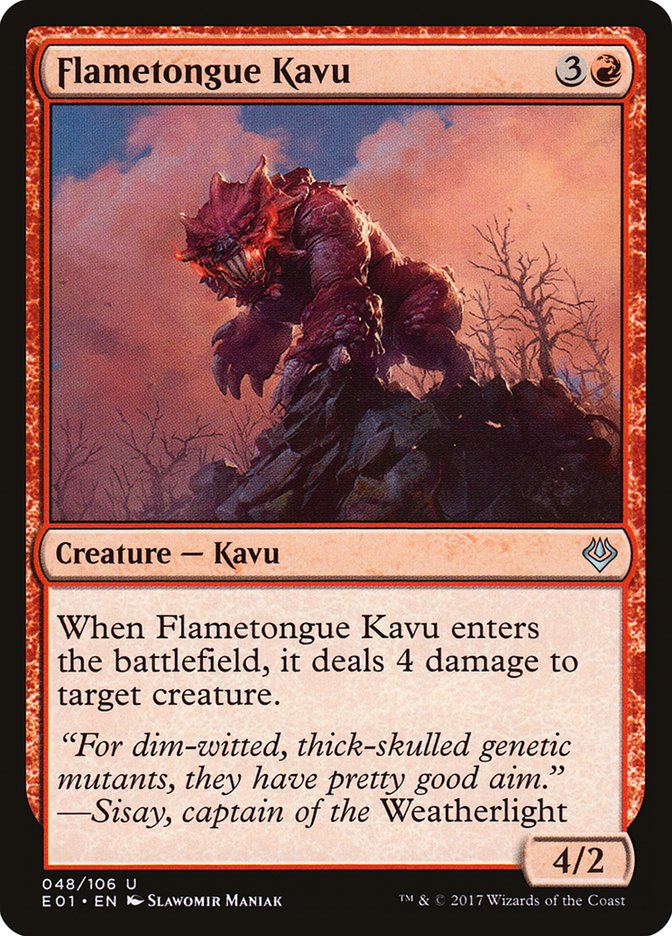 Flametongue Kavu [Archenemy: Nicol Bolas] | Shuffle n Cut Hobbies & Games