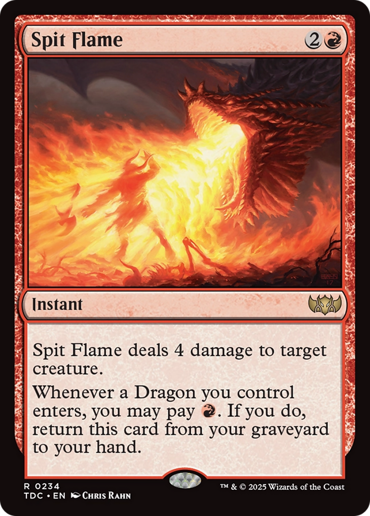 Spit Flame [Tarkir: Dragonstorm Commander] | Shuffle n Cut Hobbies & Games