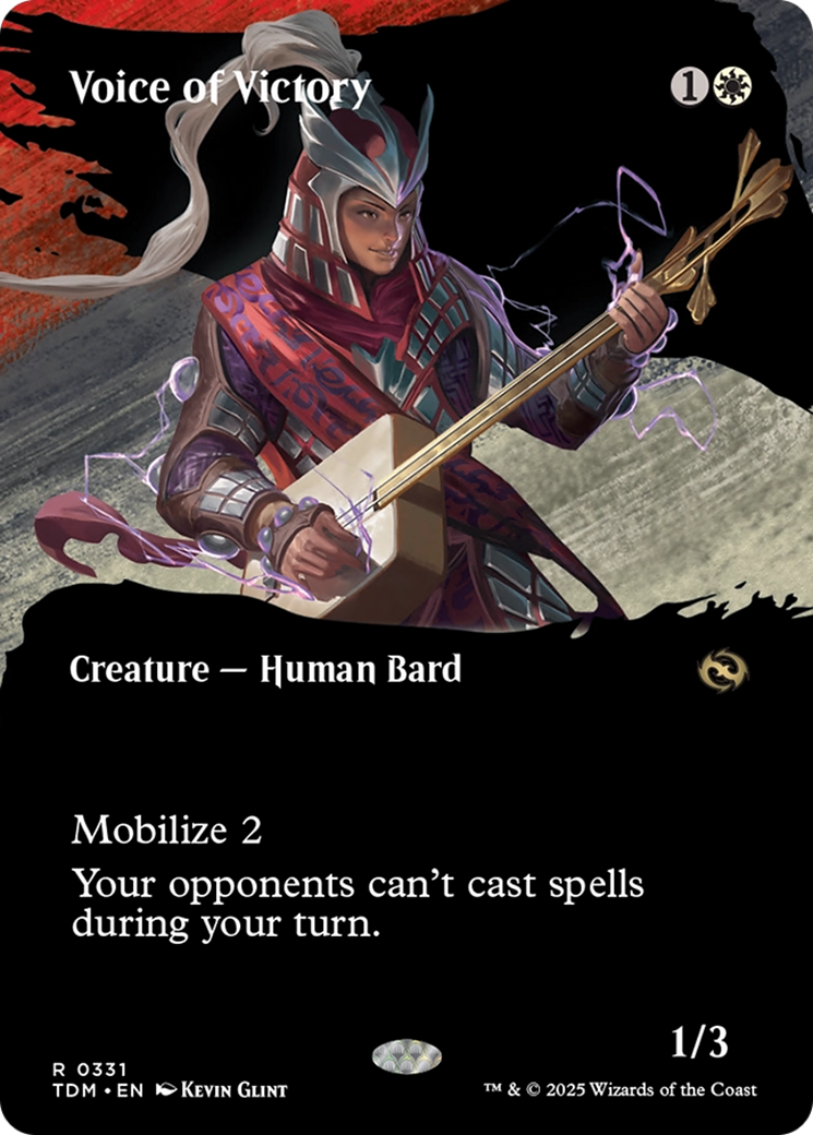 Voice of Victory (Borderless) [Tarkir: Dragonstorm] | Shuffle n Cut Hobbies & Games
