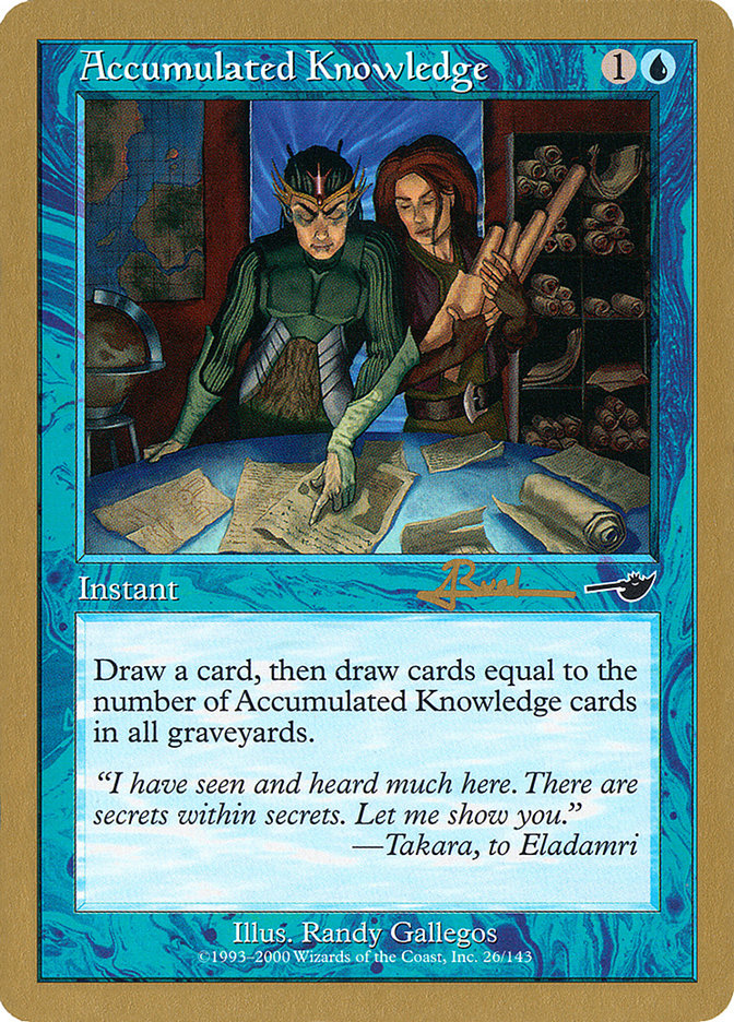 Accumulated Knowledge (Antoine Ruel) [World Championship Decks 2001] | Shuffle n Cut Hobbies & Games