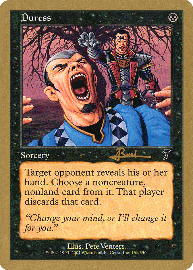 Duress (Antoine Ruel) [World Championship Decks 2001] | Shuffle n Cut Hobbies & Games