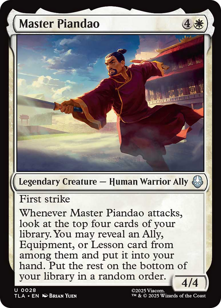 Master Piandao [Avatar: The Last Airbender] | Shuffle n Cut Hobbies & Games