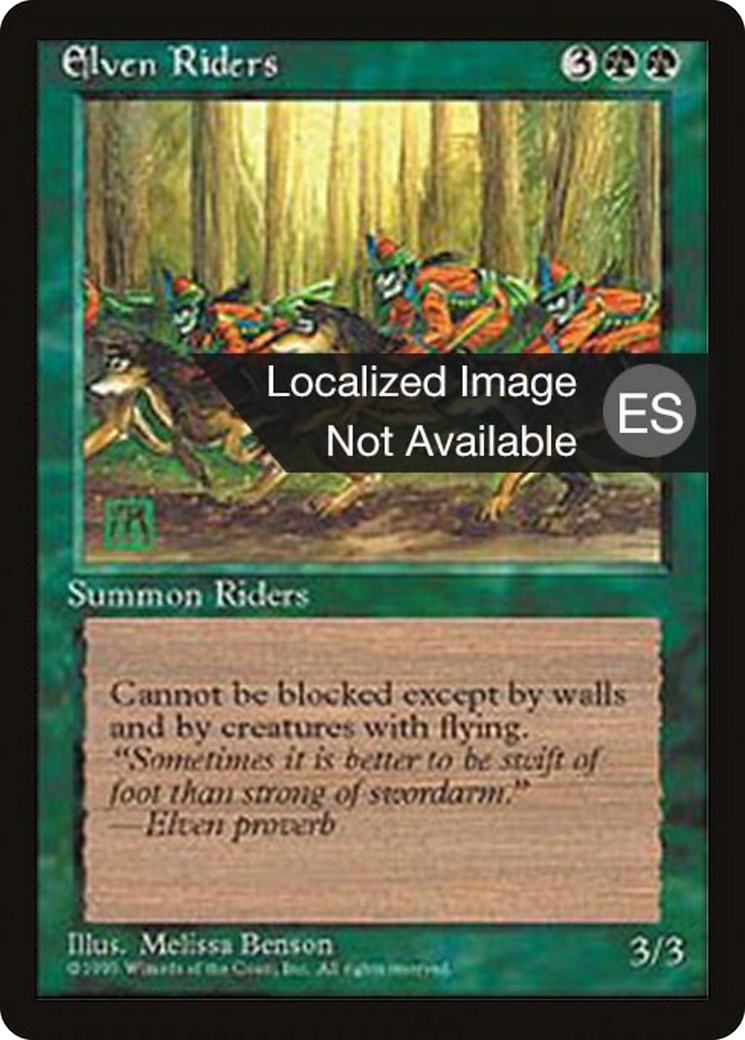 Elven Riders [Fourth Edition Foreign Black Border] | Shuffle n Cut Hobbies & Games