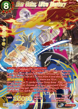 Son Goku, Ultra Mastery (SPR) (BT16-005) [Realm of the Gods] | Shuffle n Cut Hobbies & Games