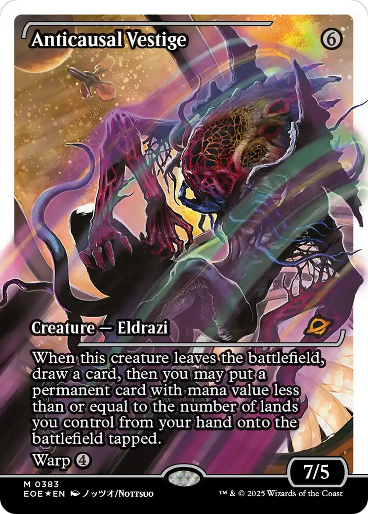 Anticausal Vestige (Showcase) (Fracture Foil) [Edge of Eternities] | Shuffle n Cut Hobbies & Games