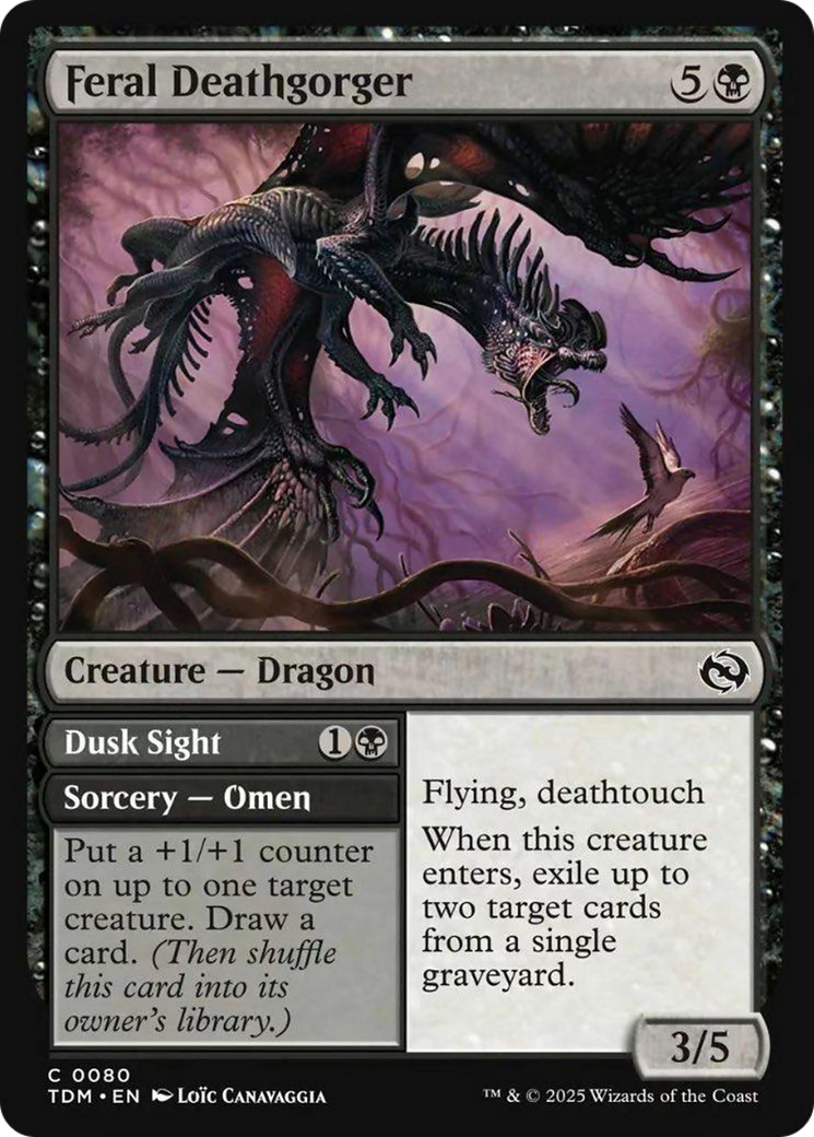 Feral Deathgorger (Showcase) [Tarkir: Dragonstorm] | Shuffle n Cut Hobbies & Games