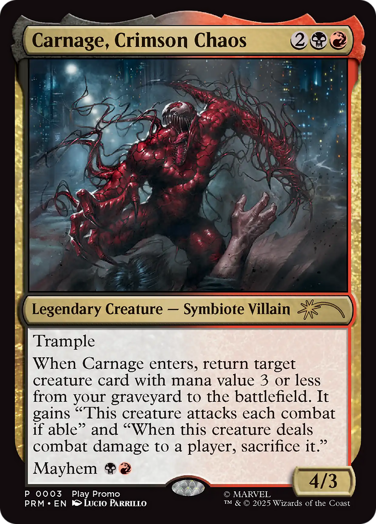 Carnage, Crimson Chaos [Wizards Play Network 2025] | Shuffle n Cut Hobbies & Games