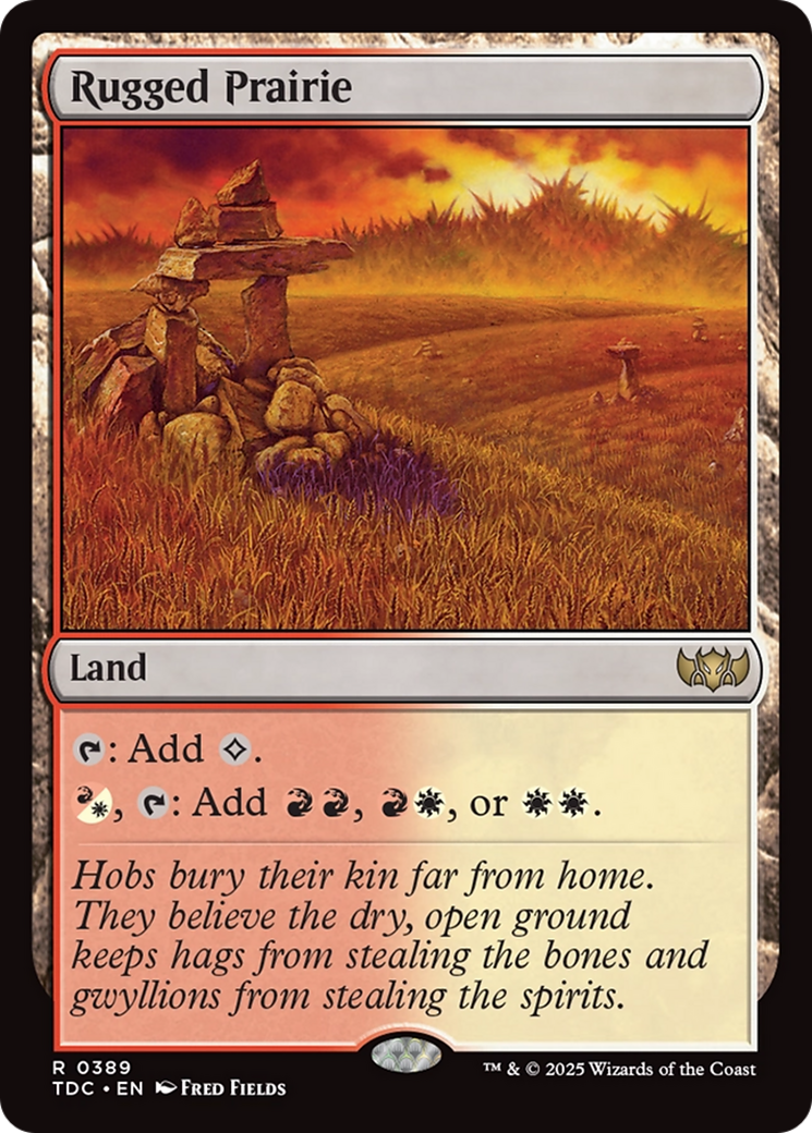 Rugged Prairie [Tarkir: Dragonstorm Commander] | Shuffle n Cut Hobbies & Games