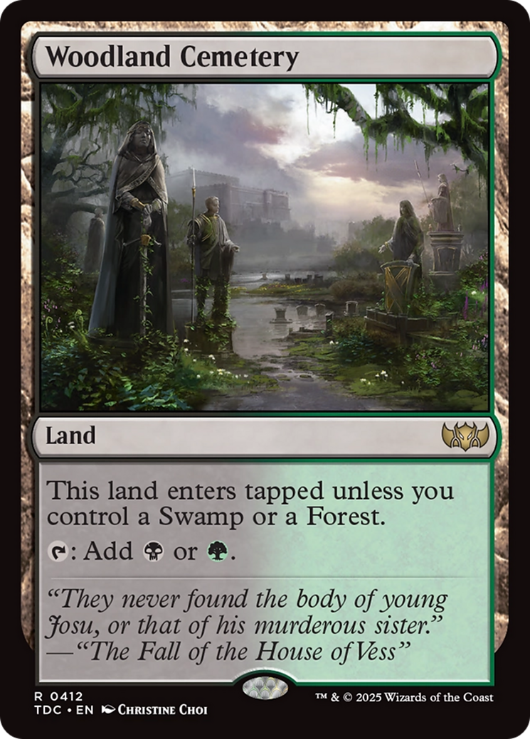 Woodland Cemetery [Tarkir: Dragonstorm Commander] | Shuffle n Cut Hobbies & Games