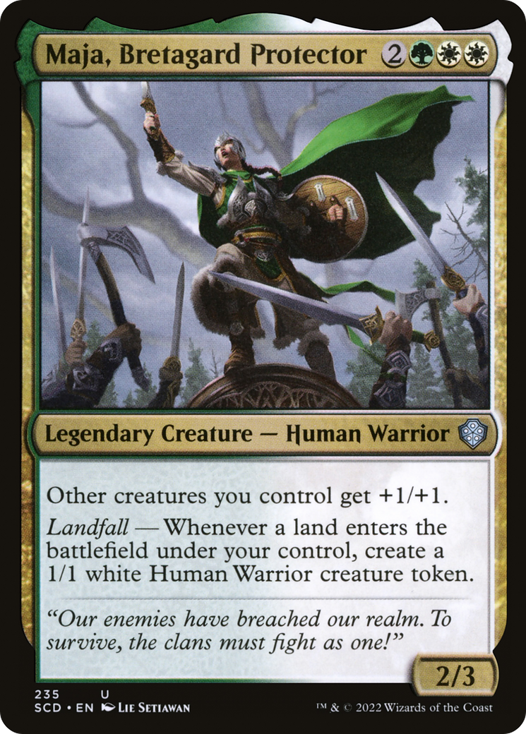 Maja, Bretagard Protector [Starter Commander Decks] | Shuffle n Cut Hobbies & Games