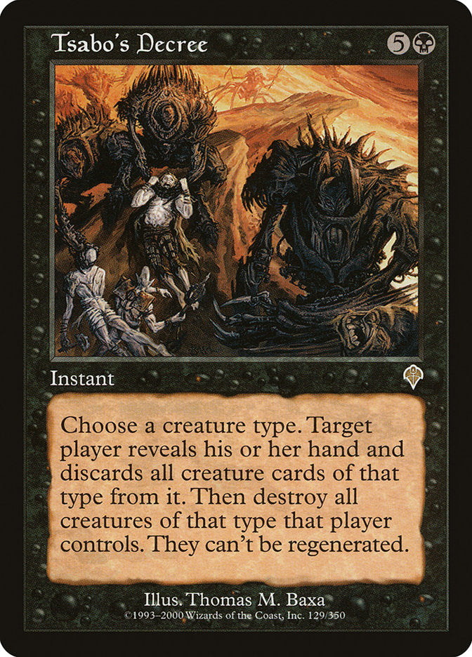 Tsabo's Decree [Invasion] | Shuffle n Cut Hobbies & Games