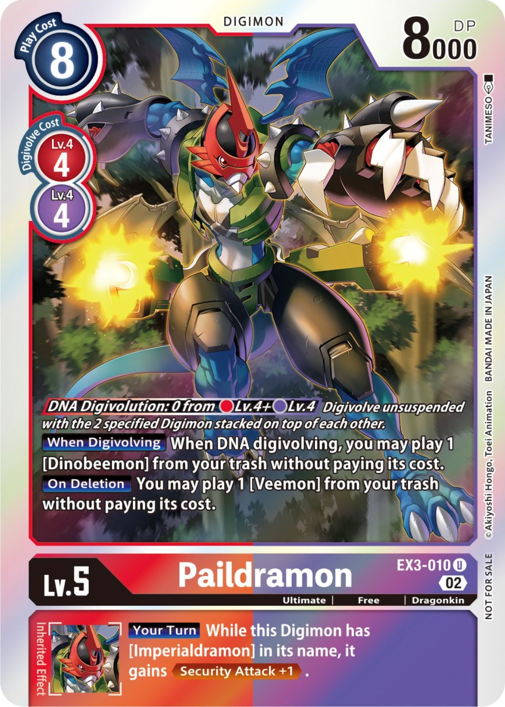Paildramon [EX3-010] (Alternate Art) [Draconic Roar] | Shuffle n Cut Hobbies & Games