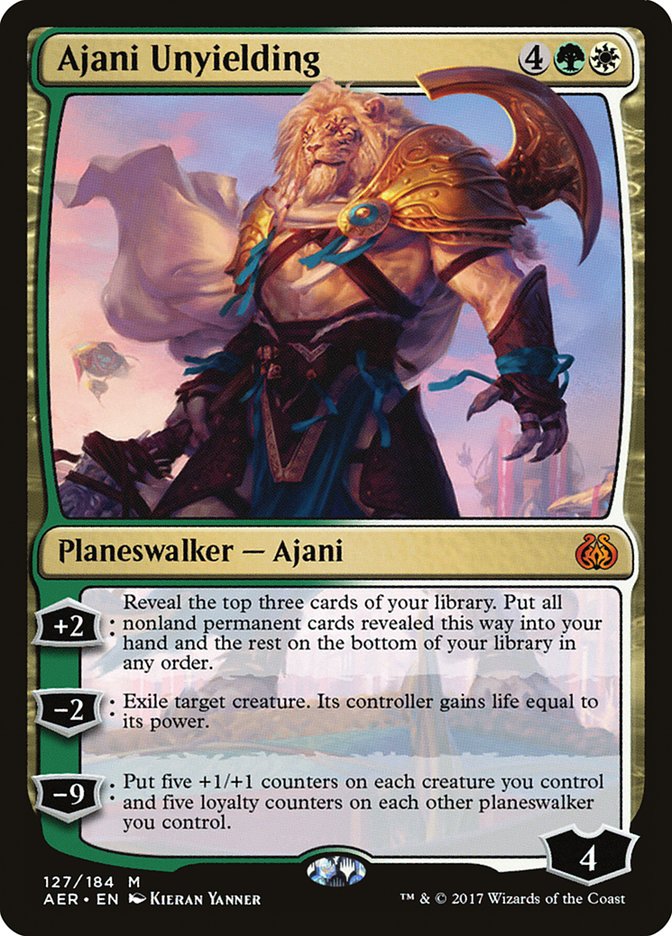 Ajani Unyielding [Aether Revolt] | Shuffle n Cut Hobbies & Games
